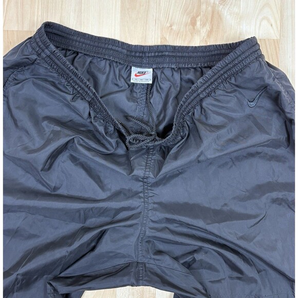 Vintage 90s Nike Track Pants / Sweatpants / Black / Embroidered / Size XL - Picture 3 of 7